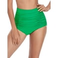 thumbnail image 2 of RELLECIGA Bas de Bikini Froncé Taille Haute pour Femmes, 2 of 8