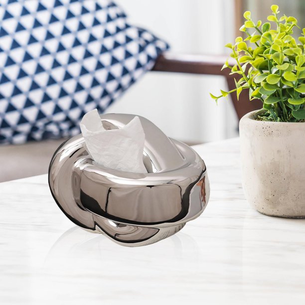 Caja de pañuelos con estilo, funda organizadora, dispensador de pañuelos de papel, decoración de cerámica, servilletero Facial para mesa auxiliar, Argén Soledad sostenedor del tejido