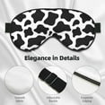 thumbnail image 3 of Uemuo Cow Print Black White Pattern Sleep Eye Mask - Light Blocking Sleep Mask Blocking Out Light Perfectly, Soft and Comfortable Night Eye Mask, Eye Blinder, 3 of 7