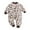 Brown, variant on Tiijoy Girl Boy Warm Jumpsuit Cute Cozy Long Sleeve Romper Baby Clothes, Sizes 3-6M