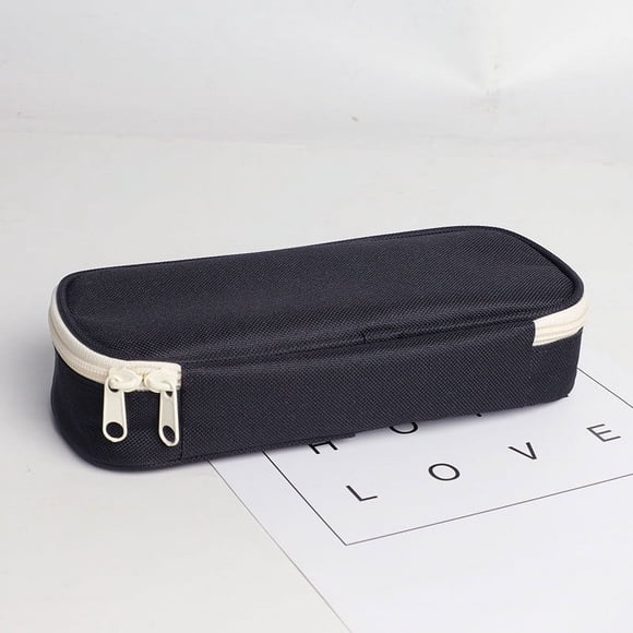 Aqestyerly, Creative, Canvas, Pencil Cases, with Smooth Zipper, Multicolor, Large Capacity, 1 Count