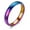 4mm Rainbow, variant on 4mm Stainless Steel Wedding Band Ring for Women or Men Ginger Lyne Collection