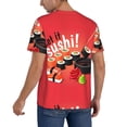 thumbnail image 2 of Fotbe Sushi Baseball Jersey Shirt for Men and Women, Casual Short Sleeves Button Down T-Shirt-XX-Large, 2 of 9