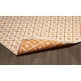 thumbnail image 3 of Erbanica 5' x 8' Indoor Outdoor Sand Orange Diamond Reversible Plastic Rug, 3 of 5