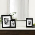 thumbnail image 3 of DesignOvation Leno 5" x 7" Matted to 3.5" x 5" Black Picture Frame, 3 of 7