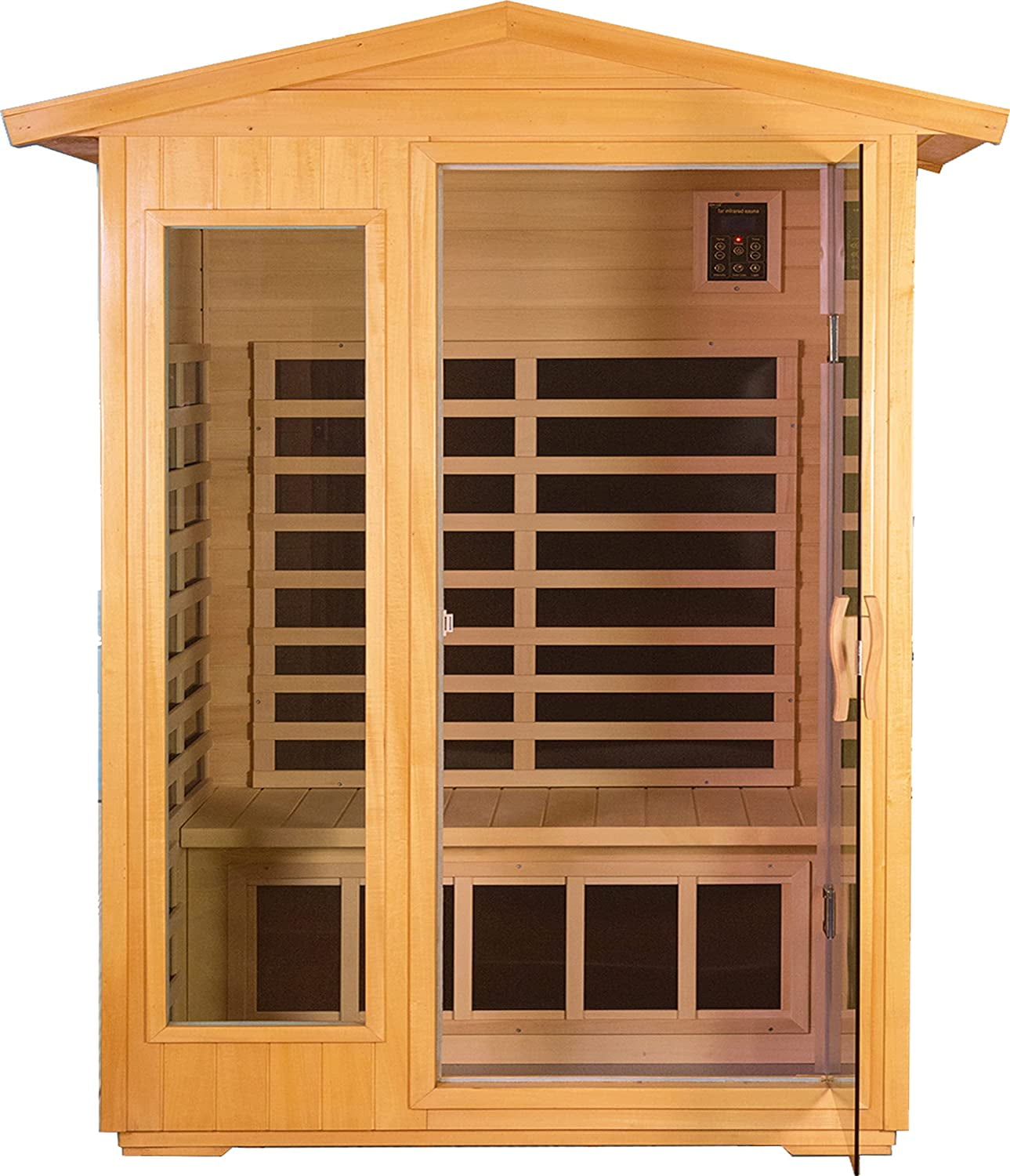KUNSANA Infrared Sauna Room for 2 Person, Applicable Indoors and Outdoors, 1750W, Bluetooth