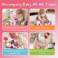thumbnail image 2 of Baby Girls Toys 6-12 Months, Sensory Music Animal Stuffed Toy, Crinkle Mat Mirror & Teethers for Tummy Play Time, Crawling Toy for Infant 6-9-12 Months, 2 of 6