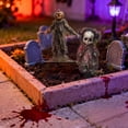 thumbnail image 4 of Halloween Outdoor Yard Signs with Stakes, Waterproof Acrylic Scary Zombie Pumpkin Scarecrow & Creepy Doll Path Markers, Spooky Lawn Decorations for Garden Walkway Party Props, 4 of 8