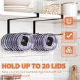 thumbnail image 4 of 2 Pack Tumbler Lid Organizer, Versatile Storage Holds 20 Lids, Round&Flat, 4 of 9