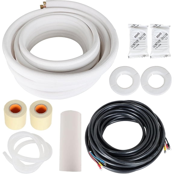 labwork 50FT Air Conditioning Connection Tube 3/8In 5/8In for Mini Split Air Conditioner