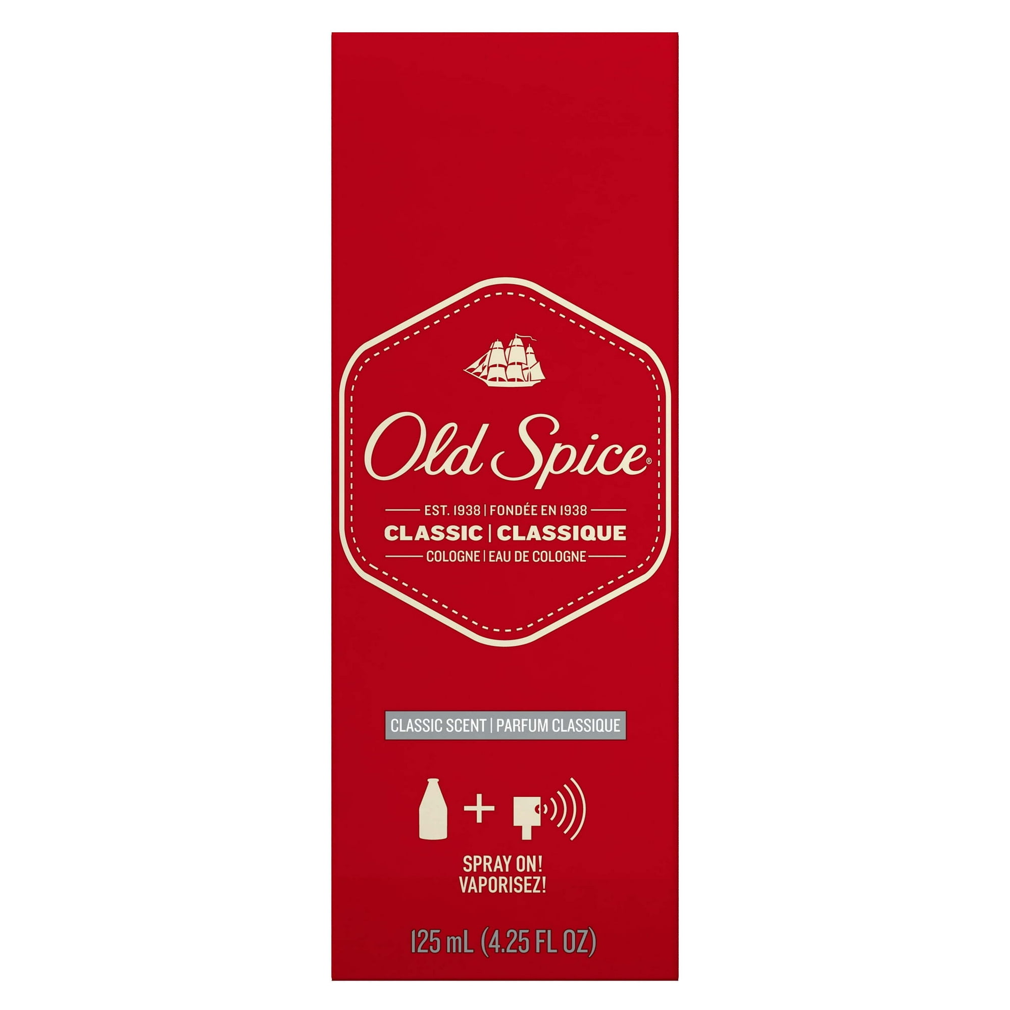 Old Spice Classic Scent Cologne For Men  4.25 fl oz