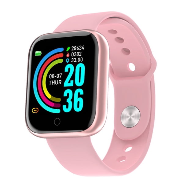 Y68 reloj inteligente deportivo impermeable USB con Monitor de ritmo cardiaco