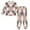 Soft Pink Tie-dye Pattern, variant on Fluffy Pajamas Set Fuzzy Winter Warm Pj Sets Pullover Tops and Long Pants Pink and Blue Tie-dye Pattern X-Small
