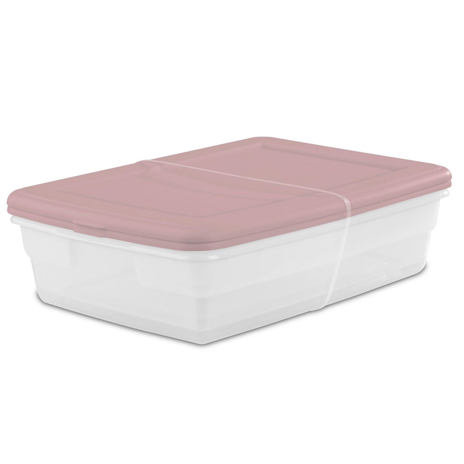 Sterilite Set of (2) 28 Qt./26 L Storage Box - Pink, (2)26L, Pink