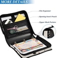 thumbnail image 3 of FORMRS Zipper Binder with Shoulder Strap 2-inch Ring 500 Sheet Capacity File Bag, Christmas Plaid Forest, 3 of 5