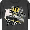 thumbnail image 2 of Sleek Rebel City Drifter Crew Neck Short Sleeve Charcoal Men's T-shirt -3XL, 2 of 4