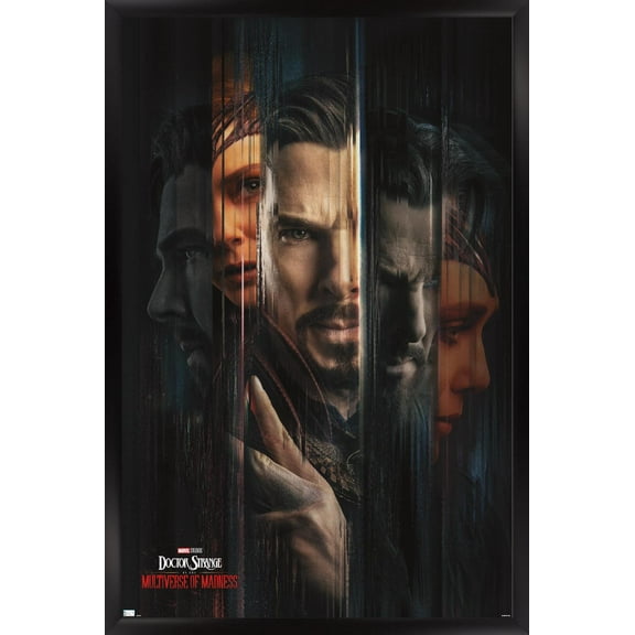 Marvel Doctor Strange in the Multiverse of Madness - Teaser One Sheet Wall Poster, 22.375" x 34" Framed