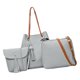 thumbnail image 2 of Bolso grande , bolso de hombro, pochette, bolso para tarjetas - Gris claro talla única Sunnimix Bolso de hombro, 2 of 6