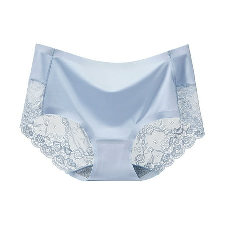 

ZRBYWB Women s Underwear Women s Ice Silk Traceless Mid Waist Cotton Crotch Breathable Underwear Sexy Hollow Ultra Thin Women s Triangle Pants Panties For Women