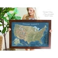 thumbnail image 3 of GeoJango United States USA Map Poster with States - Voyager (30x20 inches), 3 of 8