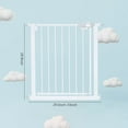thumbnail image 6 of 1pcs Steel+pp Dog Fence (white Main Piece Neutral Packing Height 76cm), 6 of 9