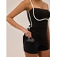 thumbnail image 5 of Vestido de tenis AMTOSS para mujer con pantalones cortos integrados, color topo, 5 of 6