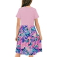 thumbnail image 5 of piuwrlz Kids Short Shirt Dresses Little Girls 4 Years Skirts Dragonflies Printed Simplicity Butterflys Dress Multicolor, 5 of 7