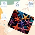 thumbnail image 3 of Starfish Printed Square Mouse Pad Desk Mat, Non-Slip Rubber Bottom Gaming Mouse Mat for Office, 8.3x9.8 Inch, 3 of 6