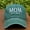 Green, variant on MOM and DAD text embroidered baseball cap
