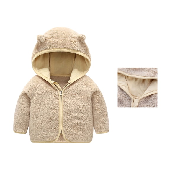 Kids Winter Coat Cute Bear Ear Hooded Jackets with Pockets for Kids Baby Boys Child Down Jacket Baby Clothes 2-3 Years