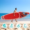 thumbnail image 3 of Paddle Board 11'x33 x6 Extra Wide Inflatable Stand Up Paddle Board with Adjustable Paddle,Backpack,Waterproof Bag,Leash,and Hand Pump,Repair Kit, 3 of 7