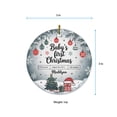 thumbnail image 5 of Name/Birthday/Info Baby Christmas Ornament 2025, Baby's First Christmas Ornament Gift for New Dad Mom Newborn, Baby's 1st Christmas Ornament Gift, 5 of 5