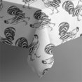 thumbnail image 5 of White Chicken Sketch Pattern Square Tablecloth,Waterproof Square Table Cover,Wipeable Spillproof Washable Table Cover for Home Kitchen Party Decor 42"X42"(107x107cm), 5 of 6