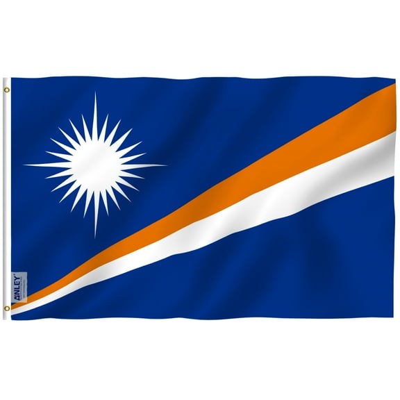Anley 3x5 feet Marshall Islands Flag - Marshallese Flags