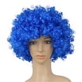 thumbnail image 1 of Fiudx Peluca de Pelo de Payaso Divertido para Fiesta de Aficionados Al Fútbol - Peluca de Pelo de Mascarada para Adultos, 1 of 3