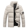 thumbnail image 1 of Men's Winter Windproof Softshell Turtleneck Jacket Warm Coat for Outdoor Activities, 1 of 3
