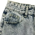 thumbnail image 4 of Women's High Waisted Knot Embroidered Denim Jeans Relaxed Fit, Straight Leg, Comfortable Denim for Casual Outings, 4 of 6