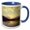 Blue/White, variant on 3drose, Another Day Antique Seventies Style Coast Photography, 11oz Mug