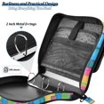 thumbnail image 4 of FORMRS Zipper Binder with Shoulder Strap 2-inch Ring 500 Sheet Capacity File Bag, Colorful Geometric Pattern, 4 of 5