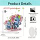 thumbnail image 3 of pstuiky Adorno de acrílico con forma de elefante hijo dependiente. Decoración navideña. Manualidades para el hogar., 3 of 4