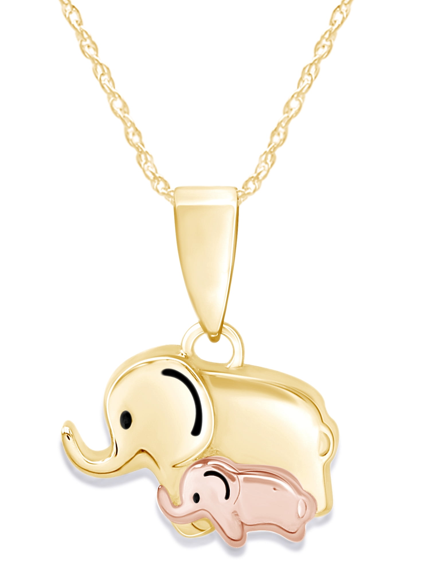 Gold Elephant Necklace, Small Pendant, 2mm Curb Chain, Necklace For Women,  Lifetime Replacement Guarantee - Yahoo Shopping