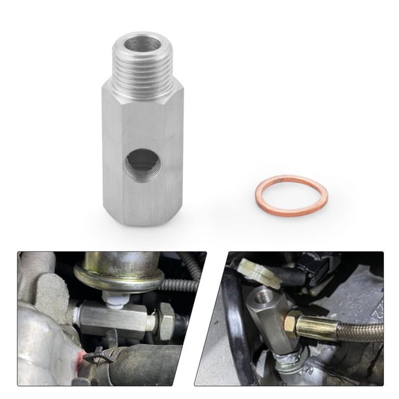 M16x1.5Female Oil Pressure Sensor Tee 1/8NPT to M16x1.5 Male Adapter Supply Feed
