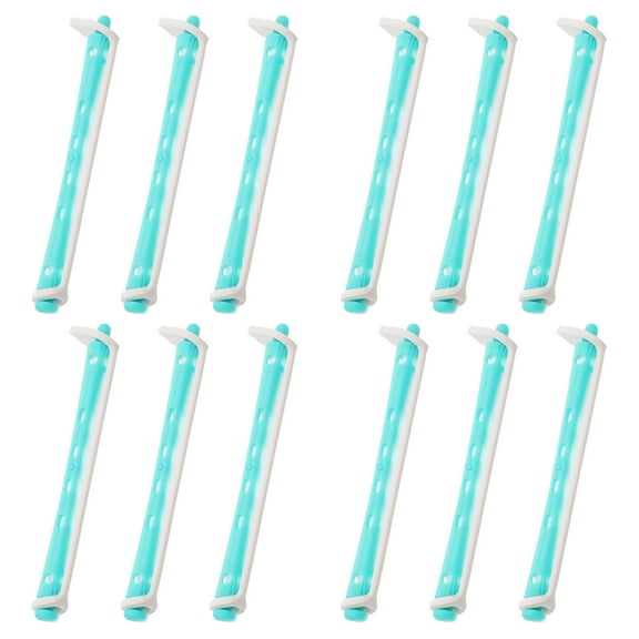 ROSENICE 12pcs  Curling Perm Rods Women Hair Rollers Portable Hair Curlers Hair Perm Rods