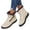 White, variant on Women's Slip on Ankle Boots, Warm Fleece Lined High Top Snow Boots with Thick Non Slip Sole, Cozy Winter Footwear for Cold Weather Outdoor Daily Wear