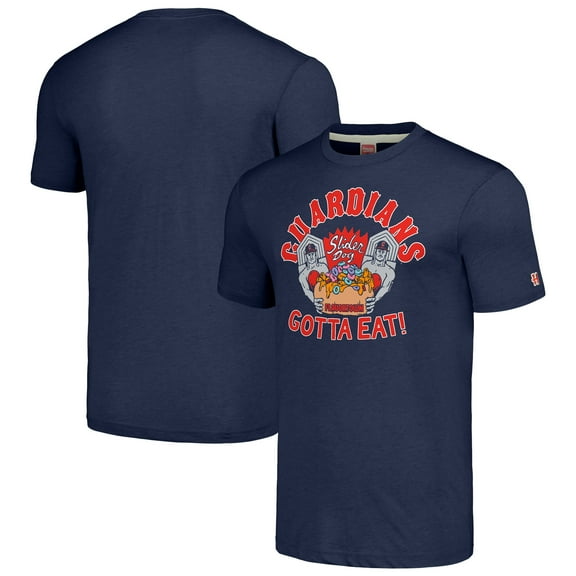 Unisex MLB x Guy Fieri-s Flavortown  Navy Cleveland Guardians Tri-Blend T-Shirt