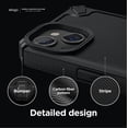 thumbnail image 4 of elago Armor for iPhone 14 Case 6.1 Inch - US Military Grade Drop Protection, Heavy-Duty Protective, Carbon Fiber Texture, Tough Rugged Design [Black], 4 of 7