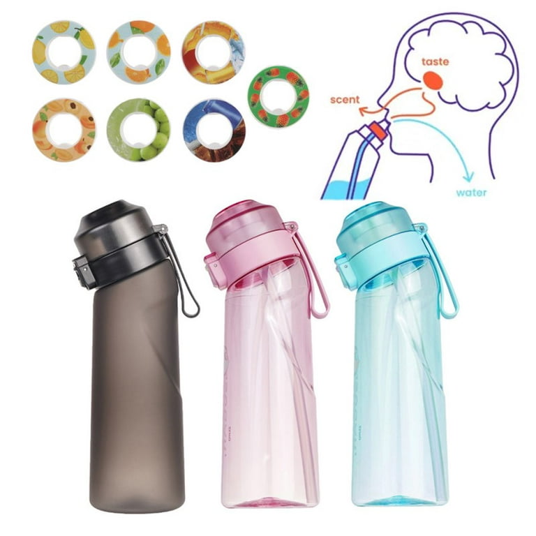 650ML Travel Portable Cup with Straw Sport Plastic Fruit Juice