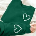 thumbnail image 4 of BLVB Valentines Day Sweatshirt for Women Love Heart Print Shirts Casual Valentine Pullover Long Sleeve Holiday Tops, 4 of 7