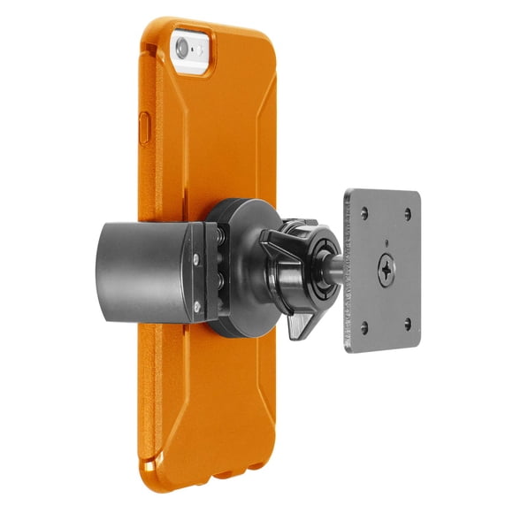 iBOLT AMPS de Base en Métal Robuste pour Téléphone Intelligent, Tablettes de 2.75 Pouces à 5 Pouces de Large - Idéal pour Camions, Montage Mural, Véhicules Commerciaux