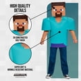 thumbnail image 3 of Disfraz clásico de Steve para Minecraft, multicolor, pequeño, 3 of 7
